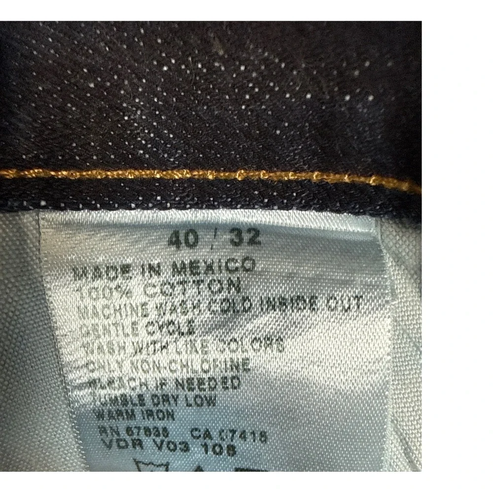 Nautica Straight Fit Dark‎ Wash Denim Jeans Pants Mens Size 40 x 32 Academia EUC